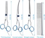 5 in 1 Premium Dog Grooming Scissors, Professional Dog Scissors for Grooming wit... - Image 7