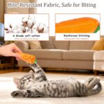 ETEKYER Catnip Cat Toys, 5 Pack, Plush Catnip Toys for Indoor Cats Kitten, Inter... - Image 5