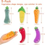 ETEKYER Catnip Cat Toys, 5 Pack, Plush Catnip Toys for Indoor Cats Kitten, Inter... - Image 7