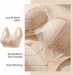 Tatumaie Zenchic Push Up Lace Bras Womens Comfy Anti-Sagging Plus Size Sports Po... - Image 5