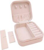 TRODANCE Mini Jewelry Travel Case, Small Portable Jewellry Organizer Box Portabl... - Image 3