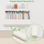 Straw Holder for Cabinet Door, Silicone Straw Organizer for Cabinet Door, Kitche... - Image 5