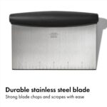 OXO Good Grips Stainless Steel Multi-Purpose Scraper & Chopper, Dough Cutter for... - Image 3