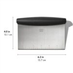OXO Good Grips Stainless Steel Multi-Purpose Scraper & Chopper, Dough Cutter for... - Image 9