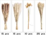 65PCS Pampas Grass Decor, Including pompas Floral, Reed Dried Grass and Bunny Ta... - Image 4