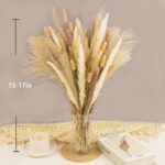 65PCS Pampas Grass Decor, Including pompas Floral, Reed Dried Grass and Bunny Ta... - Image 6