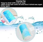 Sticky Lint Roller 3 Pack, Reusable Washable Lint Roller Pet Hair Remover Includ... - Image 4