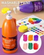 Nicpro 14 Colors Large Washable Paint Set (33.8 oz), Acrylic Bulk Paint Supplies... - Image 3