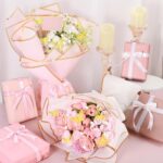 woric 93 Pcs Flower Bouquet Wrapping Paper Kits, 20 Sheets Waterproof Floral Wra... - Image 5