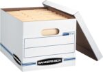 Bankers Box 30-Pack Basic Duty File Storage Boxes with Lids, Letter/Legal, Stor,... - Image 7