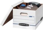 Bankers Box 30-Pack Basic Duty File Storage Boxes with Lids, Letter/Legal, Stor,... - Image 8