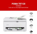 Canon PIXMA TR7120 Wireless Color Inkjet Printer for Duplex Printing, White – Ho... - Image 3