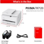 Canon PIXMA TR7120 Wireless Color Inkjet Printer for Duplex Printing, White – Ho... - Image 11