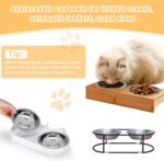 Stainless Steel Cat Bowl-Shallow Wide Flat Cats Food Bowls,Metal Kitten Dishes W... - Image 6