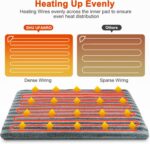 Large Pet Heating Pad, Waterproof Heated Dog Cat Bed with 11 Adjustable Temperat... - Image 5