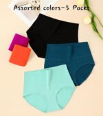 ASIMOON High Waisted Cotton Underwear for Women Plus Size Slight Tummy Control F... - Image 4