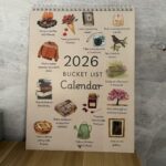 2026 Bucket List Calendar, Art Watercolor Monthly Calendar, Desktop Time Reminde... - Image 4