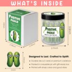 Positive Pickle Jar - 60 Positive Affirmation Cards, Pickle Gifts for Women, Cow... - Image 6