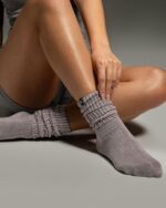 Kamo Fitness Cozy 3-Pair Pack - Scrunch Long Crew Socks for Women, Soft & Breath... - Image 5