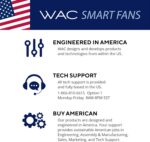 WAC Lighting Mocha XL 8 Blades Aluminum Smart Ceiling Fan in Brushed Nickel - Image 6