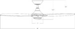 WAC Lighting Mocha XL 8 Blades Aluminum Smart Ceiling Fan in Brushed Nickel - Image 10