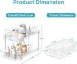 Vtopmart 4 Pack Bathroom Under Sink Organizers Organizer, 2 Tier Clear Pull-Out ... - Image 3
