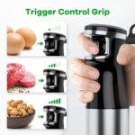 Turelar Immersion Blender Handheld Corded Hand Blenders Set 1100W, Trigger Varia... - Image 4