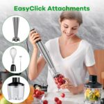 Turelar Immersion Blender Handheld Corded Hand Blenders Set 1100W, Trigger Varia... - Image 5