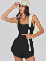 Caracilia Women's Workout Athletic Romper Summer Sets Short Jumpsuits Onesie Run... - Image 9