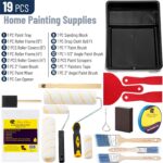 Bates- Paint Roller Kit, 19 pcs, Roller Set with Microfiber Sleeves & Frame | fo... - Image 3