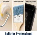 Bates- Paint Roller Kit, 19 pcs, Roller Set with Microfiber Sleeves & Frame | fo... - Image 5