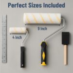 Bates- Paint Roller Kit, 19 pcs, Roller Set with Microfiber Sleeves & Frame | fo... - Image 8