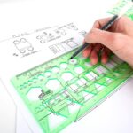 11PCS Geometric Drawings Templates, Drafting Stencils Measuring Tools, BetyBedy ... - Image 8