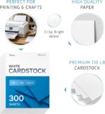 Cardstock Paper | 300 Pack, White Card Stock Printer Paper 8.5 x11, Heavyweight ... - Image 3