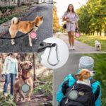 SLSON Collapsible Pet Feeder, 2 Pack Dog Bowls with Cover Lids, Portable Foldabl... - Image 6