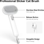 Aumuca Cat Brush for Shedding, Cat Brushes for Indoor Cats, Cat Brush for Long o... - Image 3