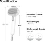 Aumuca Cat Brush for Shedding, Cat Brushes for Indoor Cats, Cat Brush for Long o... - Image 8