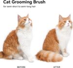 Aumuca Cat Brush for Shedding, Cat Brushes for Indoor Cats, Cat Brush for Long o... - Image 10