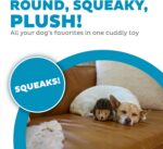 Outward Hound Hedgehogz Stuffed Dog Toy – Soft Plush Hedgehog, Squeaks, 6" x 4" ... - Image 3