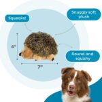 Outward Hound Hedgehogz Stuffed Dog Toy – Soft Plush Hedgehog, Squeaks, 6" x 4" ... - Image 4