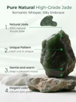 Gua Sha Facial Tools, Natural Jade Stone Guasha Tool for Face Acupuncture Therap... - Image 4