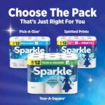 Sparkle Tear-A-Square Paper Towels, 12 Double Rolls - Strong 2-Ply Towels for Ki... - Image 11