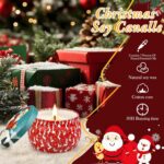 Christmas Candle Gift Set for Women, 4 Pack Long Lasting Soy Wax Candles with La... - Image 5