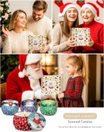 Christmas Candle Gift Set for Women, 4 Pack Long Lasting Soy Wax Candles with La... - Image 7