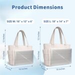 TOPDesign Puffer Tote Bag for Women, Lightweight Puffy Handbag with Compartments... - Image 6