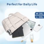 TOPDesign Puffer Tote Bag for Women, Lightweight Puffy Handbag with Compartments... - Image 9