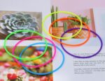 Penta Angel Silicone Jelly Hair Tie Bracelet 30Pcs Adult Size Retro Solid Neon 8... - Image 4