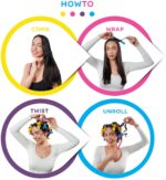 Tifara Beauty Salon Heatless Flexible Hair Rollers Curlers 42-pack 7" Soft Foam ... - Image 4