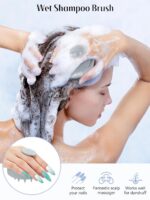 HEETA Scalp Massager Hair Growth, Soft Silicone Scalp Scrubber Shampoo Brush for... - Image 4
