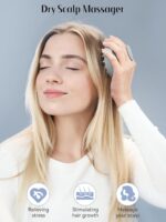 HEETA Scalp Massager Hair Growth, Soft Silicone Scalp Scrubber Shampoo Brush for... - Image 5